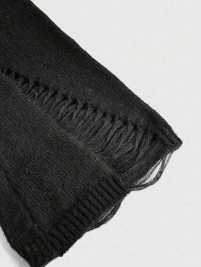 Ultimate Gothic Cutout Ribbed Knit Pullover